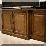 F13. Restoration Hardware media console. 32”h x 80”w x 24”d - $750